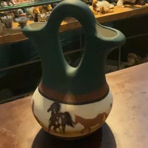 Vintage RWA Southwestern Horse Vase